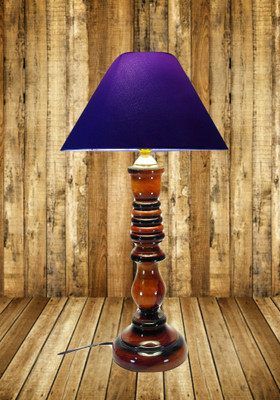 

Woodly Plain Blue Table Lamp(45 cm, Blue)