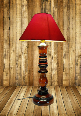 

Woodly Plain Orange Table Lamp(45 cm, Orange)