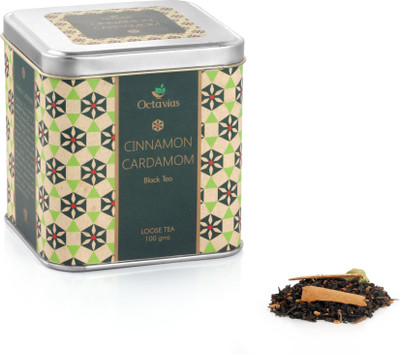 

Octavius Fresh Tea Leaf Cinnamon, Cardamom Black Tea Tin(100 g)