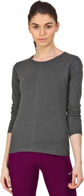 Ap'pulse Casual Full Sleeve Solid Women Grey Top