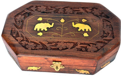 

La' Bonito Medium Brown Makeup Vanity Box(Brown)