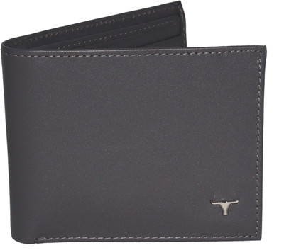 

Bulchee Men Grey Genuine Leather Wallet(8 Card Slots)