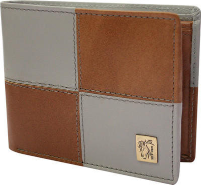 

Wild West Men Multicolor Genuine Leather Wallet(6 Card Slots), Ash