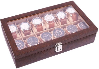 Felicita Spacious Watch Box(Brown, Holds 10 Watches)   Watches  (Felicita)