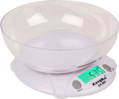 

KangRui Electronic Kitchen KR-B09 Weighing Scale(White)