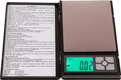 

SELVES Notebook Series Digital Scale with 5 Digits LCD Display Weighing Scale(Black)