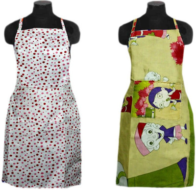 

Shivkirpa Nylon Home Use Apron - Medium(Multicolor, Pack of 2)