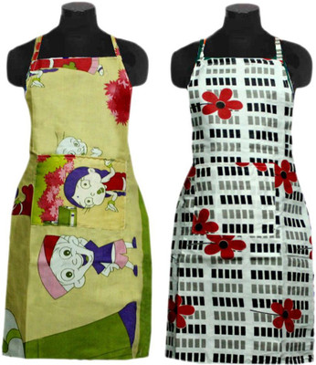 

Shivkirpa Nylon Home Use Apron - Medium(Multicolor, Pack of 2)