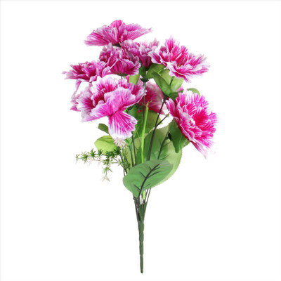 

JaipurCrafts New Arrival Decorative Season Multicolor Carnations Artificial Flower(17.71654 inch, Pack of 1)