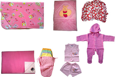 

Xchildhood Newborn Baby Care Combo Set.(Multicolor)