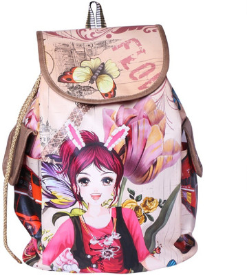 

Kreative Bags kreative women backpack Waterproof Backpack(Pink, 5 L)