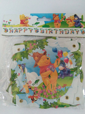 

Funcart Funcart winnie the Pooh Happy birthday letter banner Banner(4 ft, Pack of 1)