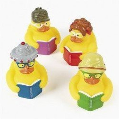 

Fun Express Reading Rubber Ducks Bath Toy(Multicolor)