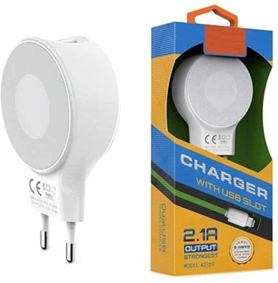 

VibeX ™ Dual USB 2A Top Speed With 2 In 1 Cable for iPhone & Android Tablet Charger(White)