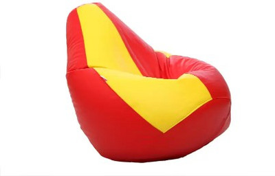 

Kainaat Fashion XXL Bean Bag Cover (Without Beans)(Yellow, Red)