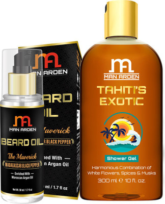 

Man Arden Beard & Mustache Oil (Maverick) 50ml +Tahiti’s Exotic Luxury Shower Gel(300 ml)