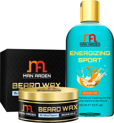 

Man Arden Beard & Mustache Wax (The Island Emperor) 50gm + Energizing Sport Luxury Shower Gel(300 ml)