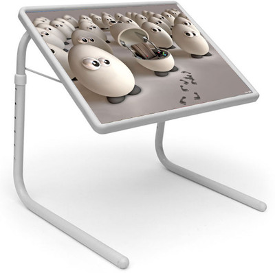 

Shopper52 Plastic Portable Laptop Table(Finish Color - White)