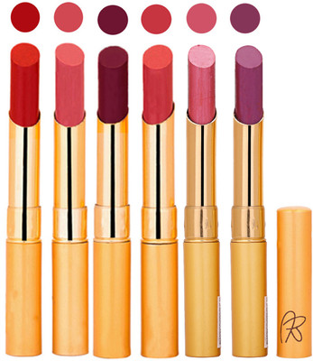 

Rythmx 6 Pcs Color Lipstick Makeup Creamy Matte Long Lasting Lip Colors 162201764(Multicolor,, 13.2 g)