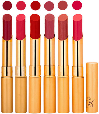 

Rythmx 6 Pcs Color Lipstick Makeup Creamy Matte Long Lasting Lip Colors 162201719(Multicolor,, 13.2 g)