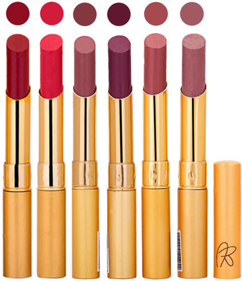 

Rythmx 6 Pcs Color Lipstick Makeup Creamy Matte Long Lasting Lip Colors 162201742(Multicolor,, 13.2 g)