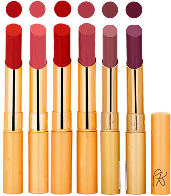

Rythmx 6 Pcs Color Lipstick Makeup Creamy Matte Long Lasting Lip Colors 162201757(Multicolor,, 13.2 g)