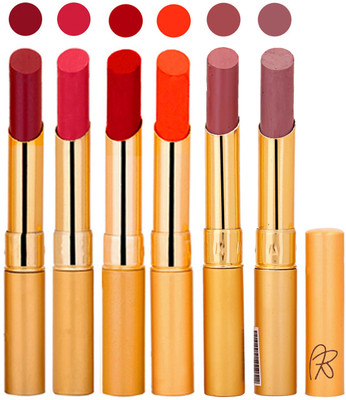 

Rythmx 6 Pcs Color Lipstick Makeup Creamy Matte Long Lasting Lip Colors 162201739(Multicolor,, 13.2 g)