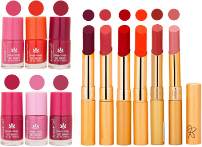 

Aroma Care Quick Dry Nail Polish and Rythm Lipstick Combo 1803202002(Set of 12)