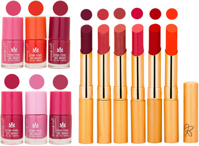 

Aroma Care Quick Dry Nail Polish and Rythm Lipstick Combo 1803201995(Set of 12)
