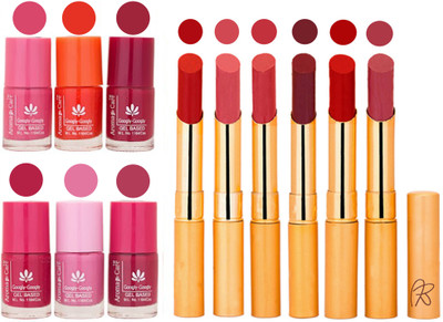 

Aroma Care Quick Dry Nail Polish and Rythm Lipstick Combo 1803201910(Set of 12)