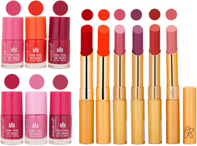 

Aroma Care Quick Dry Nail Polish and Rythm Lipstick Combo 1803202023(Set of 12)