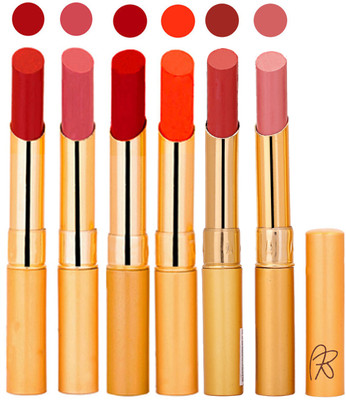 

Rythmx 6 Pcs Color Lipstick Makeup Creamy Matte Long Lasting Lip Colors 162201774(Multicolor,, 13.2 g)