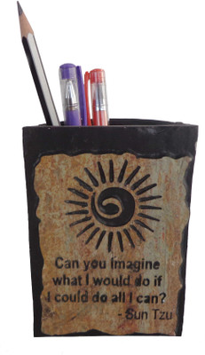

Niksang Arts 1 Compartments Natural Stone Penstand(Beige)