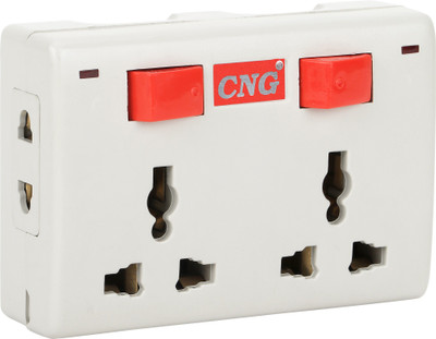 CNG 4 Universal Sockets Multiplug extension board 6 A Three Pin Socket available at flipkart for Rs.199