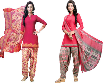 Reya Crepe Self Design Salwar Suit Material