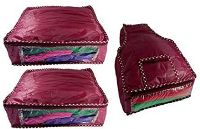 

Kuber Industries Designer Saree Cover Set of 2 Pcs & Blouse Cover KI27101P25(Maroon)