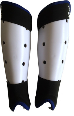 

SNS ANATOMIC - B Hockey Shin Guard(M, White, Black, Blue), Black;blue;white