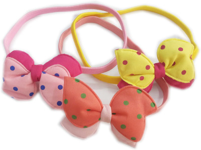 

Squnibee Bow Head Band Head Band(Pink, Yellow, Orange)