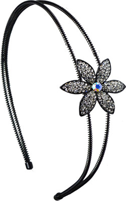 

Glitters Online Hair Accessory Head Band(White, Black)