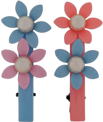 

Maayra 2 Daily Wear Clips Hair Clip(Pink, Blue)