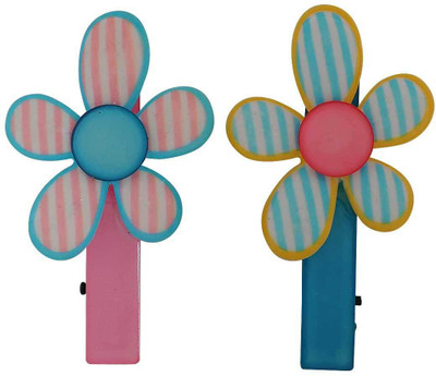 

Maayra 2 Daily Wear Clips Hair Clip(Blue, Pink)