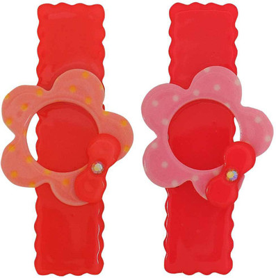

Maayra 2 Daily Wear Clips Hair Clip(Red, Pink)