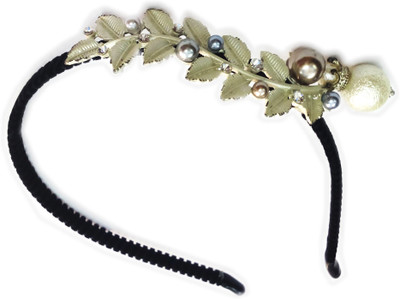 

Squnibee Metal Leaf Head Band(Black, Silver)