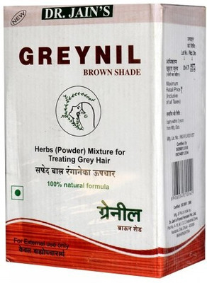 

Dr. Jain's Greynil Brown Shade Herbal Hair Colour Treatment Hair Color(Brown)