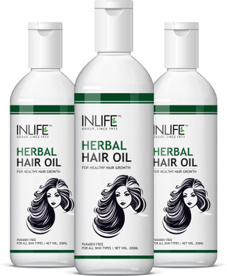 

Inlife Herbal Hair Oil, (3-Pack) Hair Oil(200 ml)