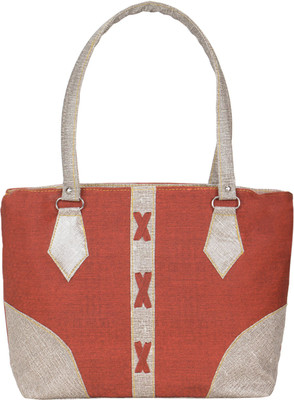 

Cottage Hand-held Bag(Maroon, Grey), Grey;maroon