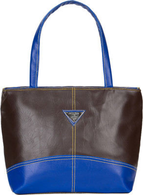 

Cottage Hand-held Bag(Brown, Blue), Blue;brown