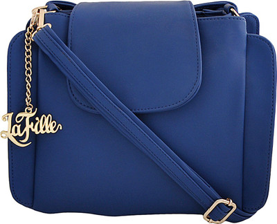 LaFille Hand-held Bag(Blue)