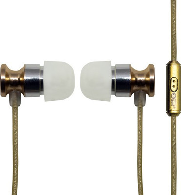 

3g gold royal Stereo Earphones Wired Headset with Mic(Gold, In the Ear)