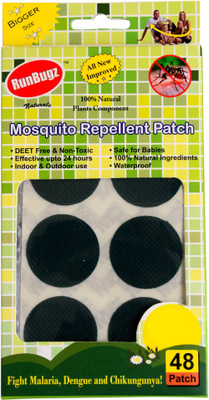 

RunBugz Mosquito Repellent Patch ( Green - Pack of 48 )(Pack of 48)